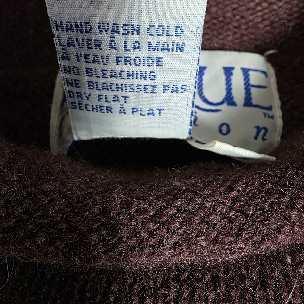 Vintage EQUE Fashion Shetland Wool Horse Sweater Womens S M Equestrian Old Money - Picture 10 of 10